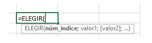 Elegir Funcion Elegir Excel