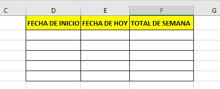 Numero de Semana Plantilla Numero de Semana