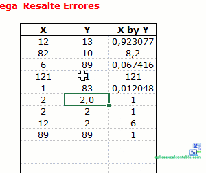 Resaltar Errores en Excel Resaltar Errores en Excel