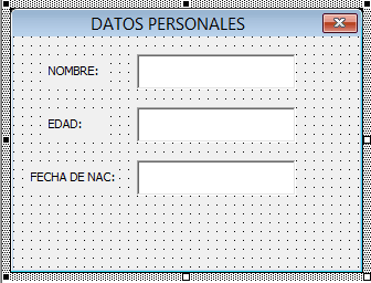 Formulario Datos Userform