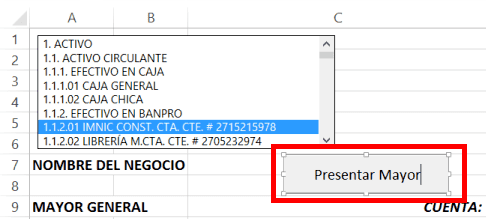 Presentar Mayor Sistema Contable Fase Siete