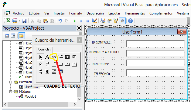 Diseño Formulario de Clientes Facturación e inventario 19