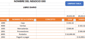 Inteligente Libro Diario En Excel Descargalo Ya