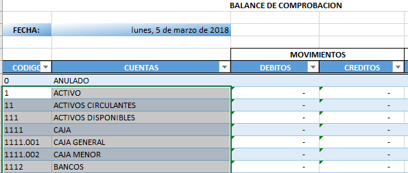 Actualizar Las Cuentas Contables Blog Aplica Excel Contable