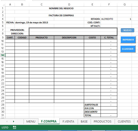 Facturación e inventario 22
