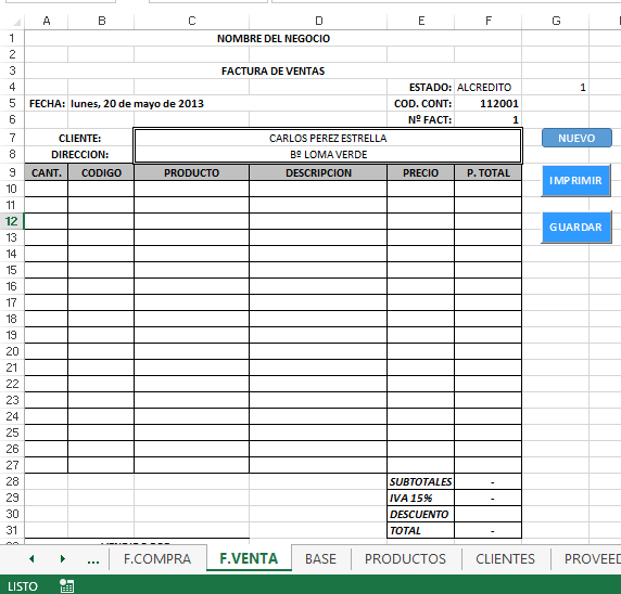 Facturación e inventario 24