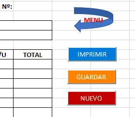 Boton Menu para la Hoja Venta Hoja venta de tu app fi