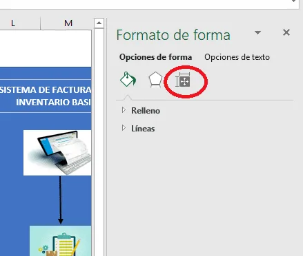 Formato de forma Inmovilizar Paneles de tu App FI Basico