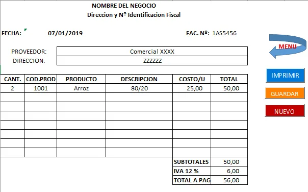 Hoja Compra de tu App FI Hoja compra de tu App FI