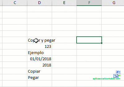 Copiar y Pegar en Excel1 Copiar y Pegar en Excel