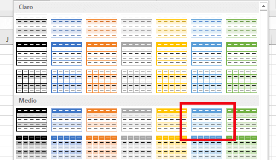 Estilos de Tablas en Excel1 Graficos y Tablas en Excel