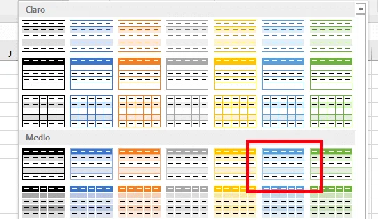 Estilos de Tablas en Excel1 Graficos y Tablas en Excel