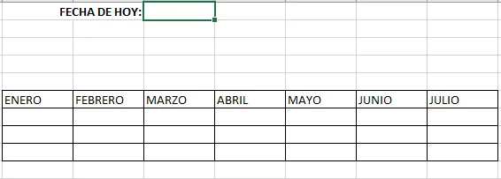 Formato para resaltar mes actual Resaltar mes actual