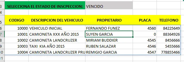 Area de desbordamiento Desbordamiento Excel