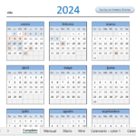 Calendario 2024 en excel - Blog - Aplica Excel Contable