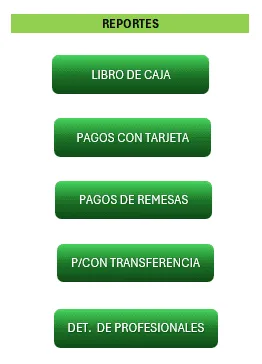 Seccion Reportes de caja Plantilla Controlde Caja