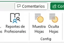 Seccion configuracion en la Pestaña CCAJA Plantilla Control de Caja