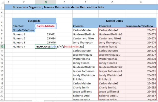 Formulas Excel SI