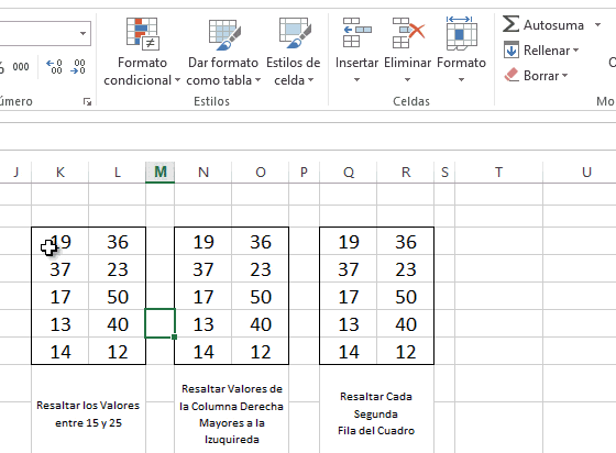 Como usar Formato Condicional en Excel Como usar Formato Condicional en Formato Condicional en Excel