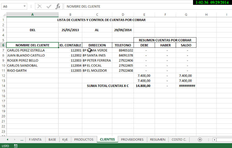 Base de Datos - Entidad Campos Base de Datos Entidad Campos Base de Datos