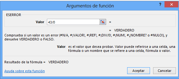 Formulas Excel - ESERROR Si Eserror Excel