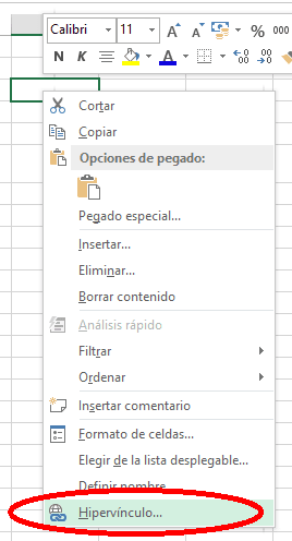 Hipervinculo Excel Hipervinculo