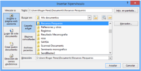 Hipervinculos Excel - Carpeta Actual Hipervinculos Excel Carpeta Actual Hipervinculos Excel