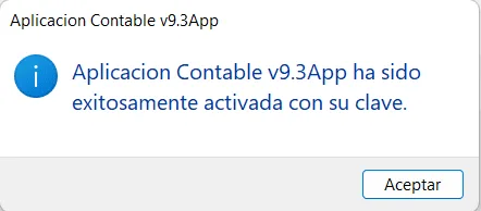 Aplicacion activado.png Sistema Contable Avanzado