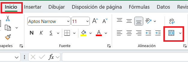 Comando Combinar y centrar 1 Comando Combinar y centrar 1 Unir celdas en excel