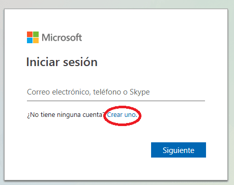 Crear una cuenta de Microsoft Excel Online