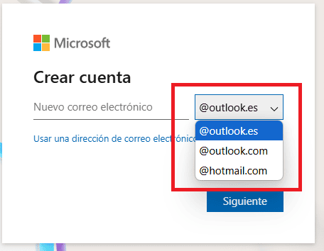 Opciones de dominio para cuentas de microsoft Opciones de dominio para cuentas de microsoft OneDrive Online