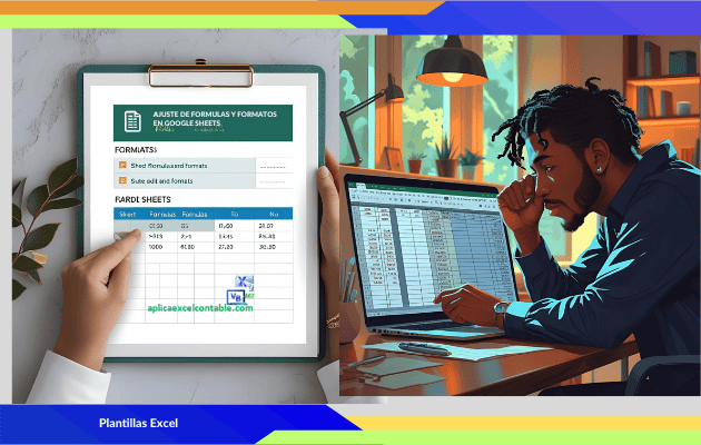 Ajustar formulas y formatos - Plantillas Excel para Google Sheets 