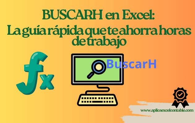BuscarH en Excel Función BuscarH en Excel