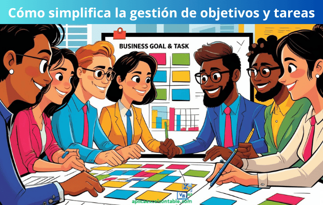 Cómo simplifica la gestión de objetivos y tareas Cómo simplifica la gestión de objetivos y tareas - Plantilla Excel plan de marketing