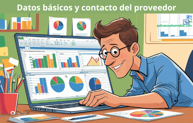 Datos básicos y contacto del proveedor Datos básicos y contacto del proveedor - Plantillas Excel para gestion de Proveedores