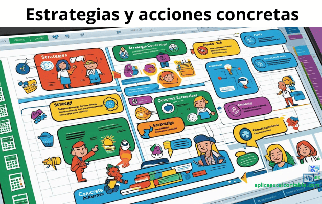 Estrategias y acciones concretas Estrategias y acciones concretas 1 Plantilla Excel plan de marketing