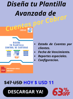 Curso en PDF como crear tu plantilla control de carteras en Excel